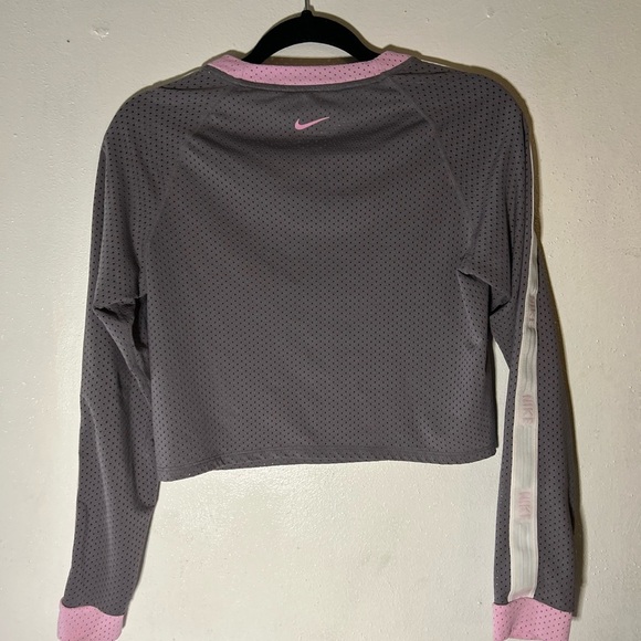 Nike Running Mesh Cropped Long Sleeve Size XS - Picture 2 of 4